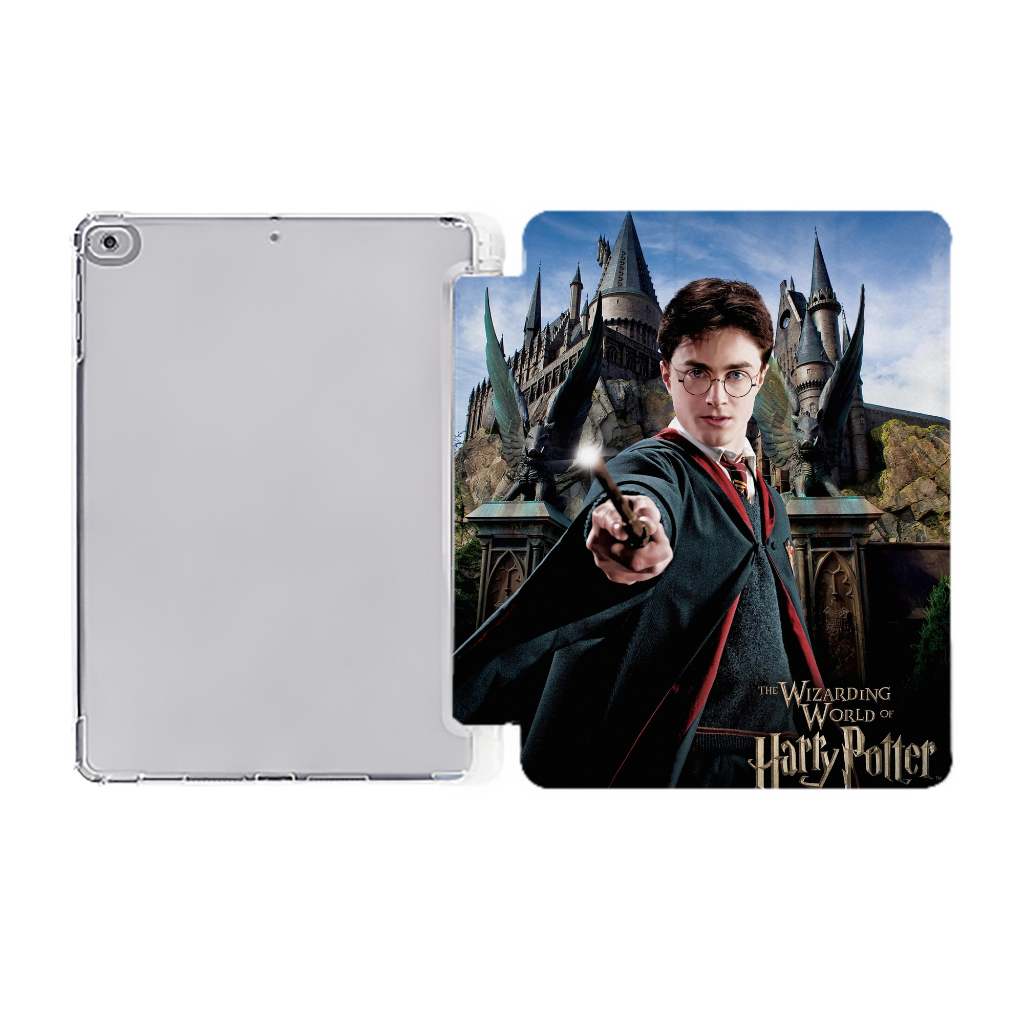 （画像用） Harry Potter ハリー・ポッターシリーズ IPad ケース ペン収納付き 三つ折りスタンド PUレザー×シリコン 対応機種9.5/10.5/10.9インチ